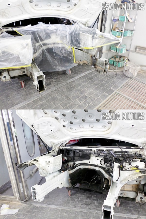 벤츠E350_프레임 도색.JPG